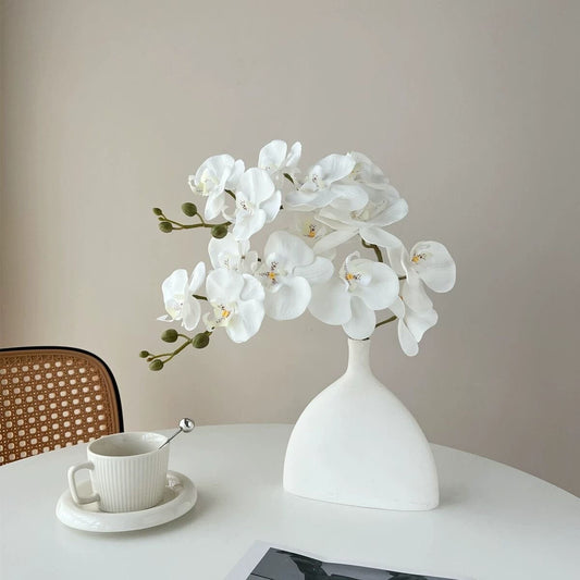 Real Touch Artificial Phalaenopsis Orchid and Vase