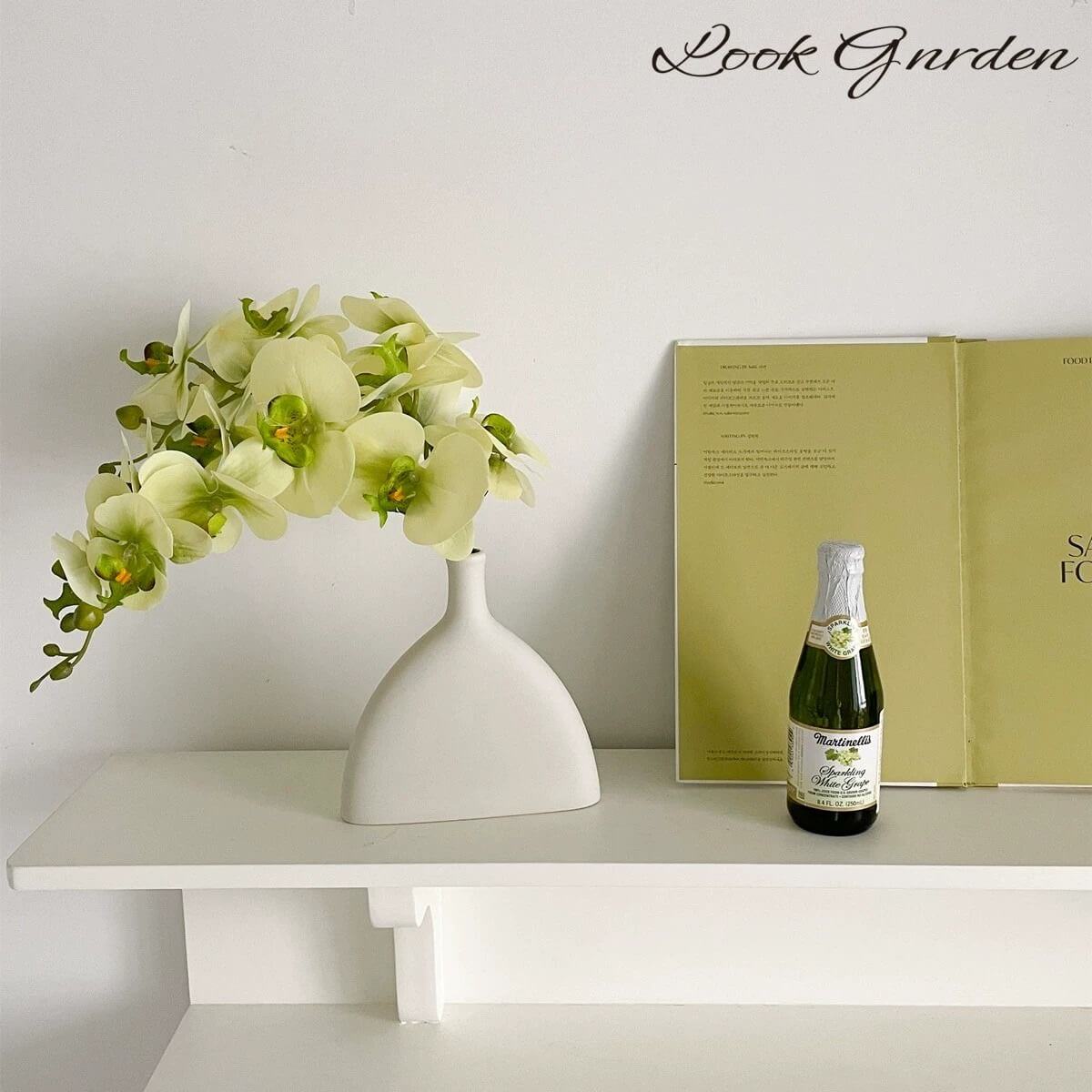 Real Touch Artificial Phalaenopsis Orchid and Vase