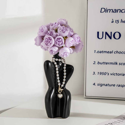 Artificial Peony with Beauty Vase