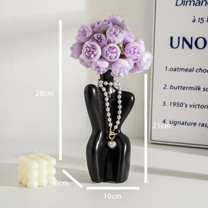 Artificial Peony with Beauty Vase